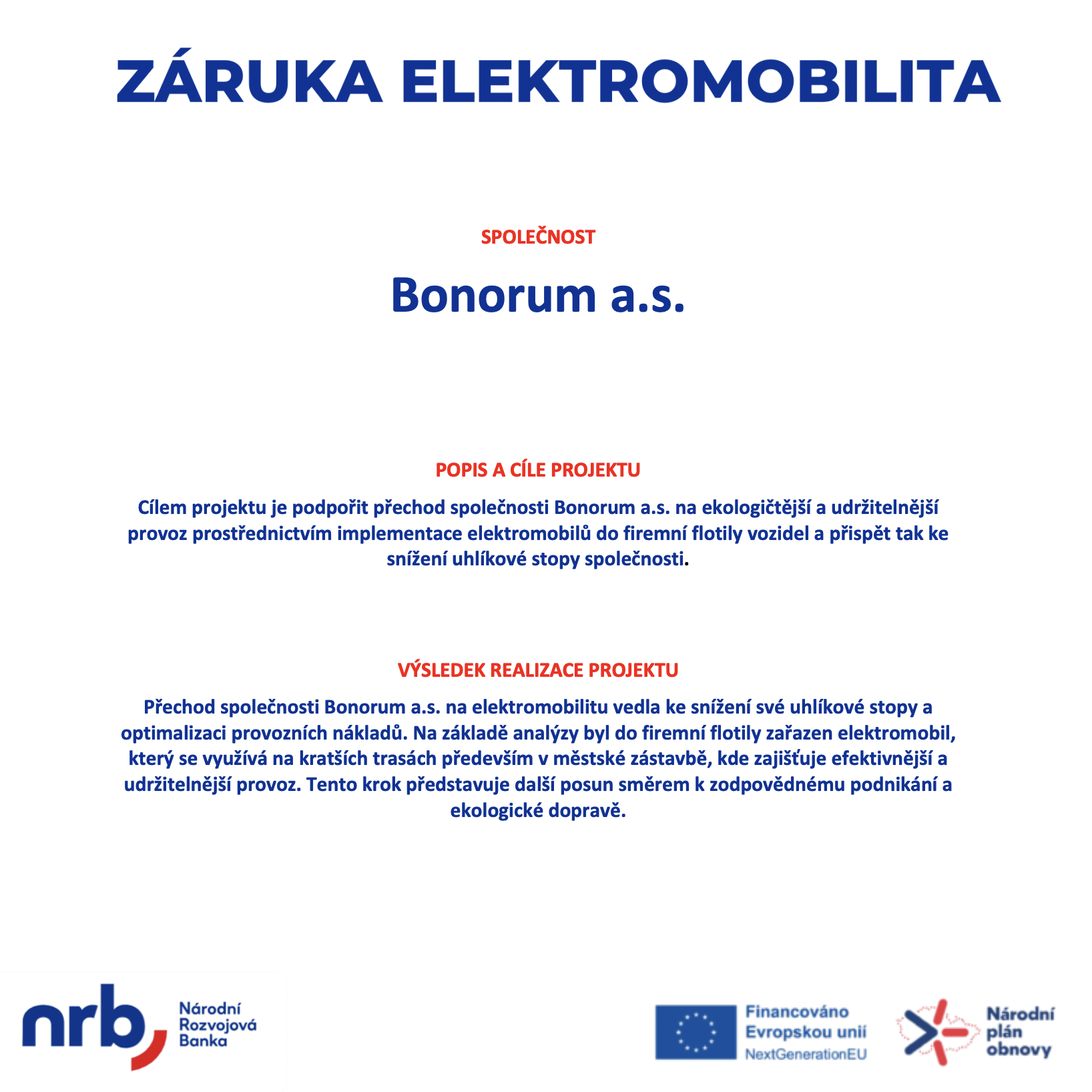 Záruka elektromobilita